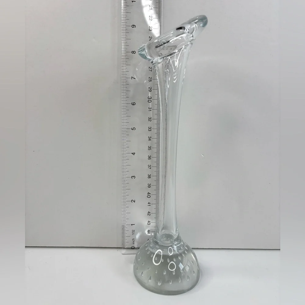Tuscany Collection Vintage Crystal Jack in the Pulpit Controlled Bubble Bud Vase